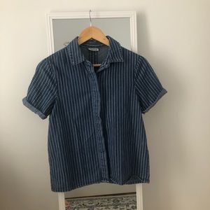 Noisy May - Blue and white striped blouse